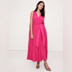 Banana Republic Pleated Cape Maxi Dress XXL